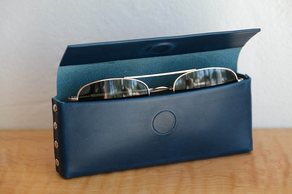 Italian Leather Sunglasses Case