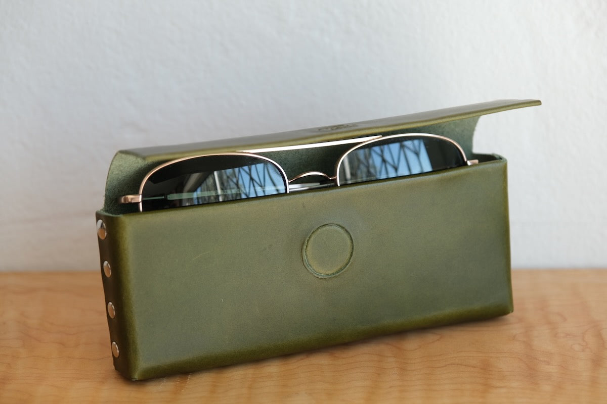 Italian Leather Sunglasses Case