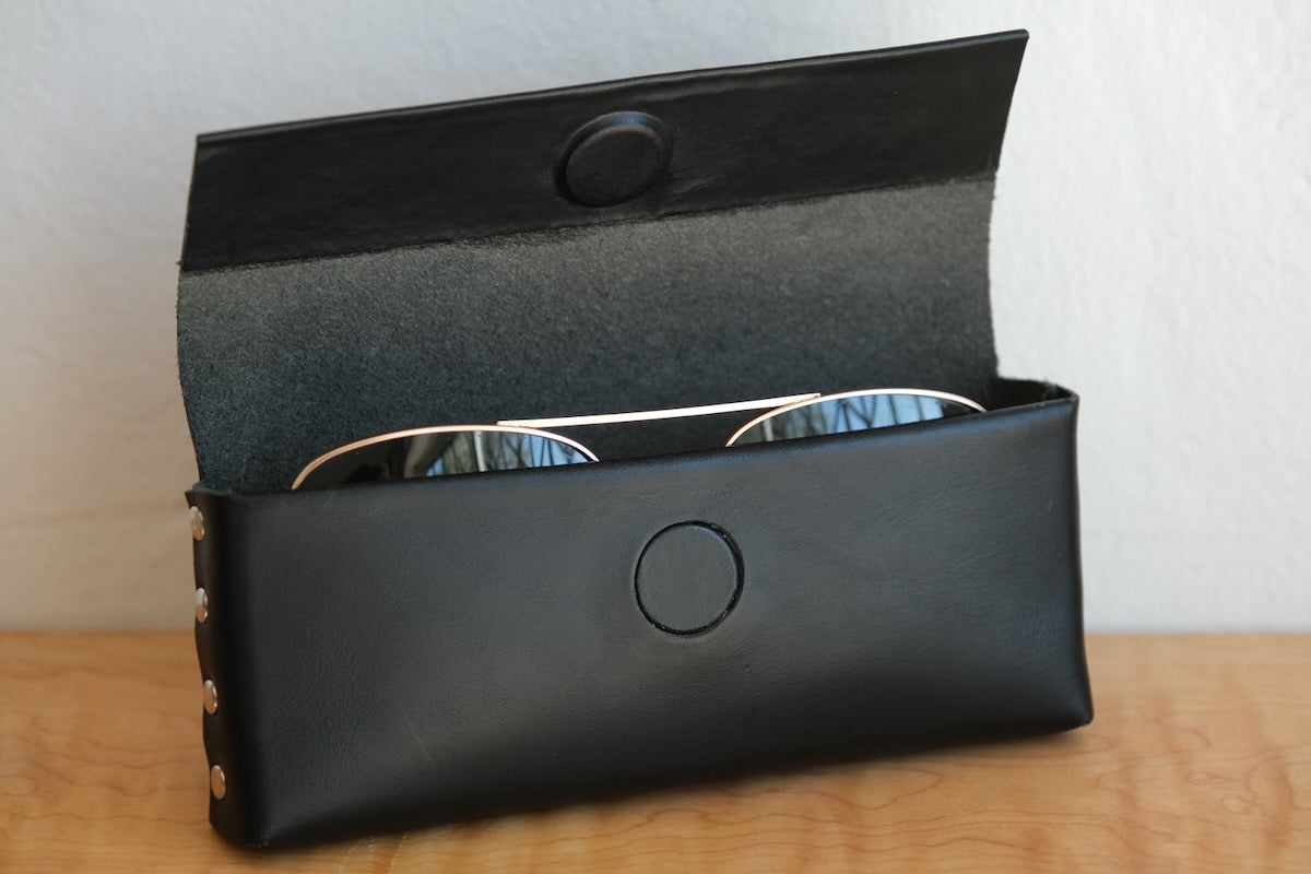 Italian Leather Sunglasses Case